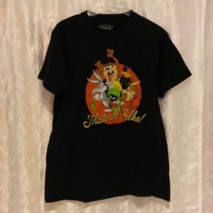 Looney Tunes “That’s All Folks!” T-Shirt Adult Size Medium 🔥
